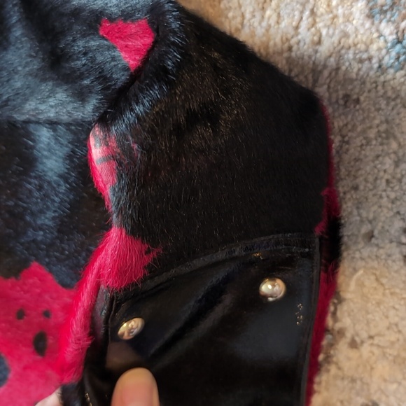 Cow Print Large Bag like new Cavalcanti Genuine Leather italy - Picture 11 of 11